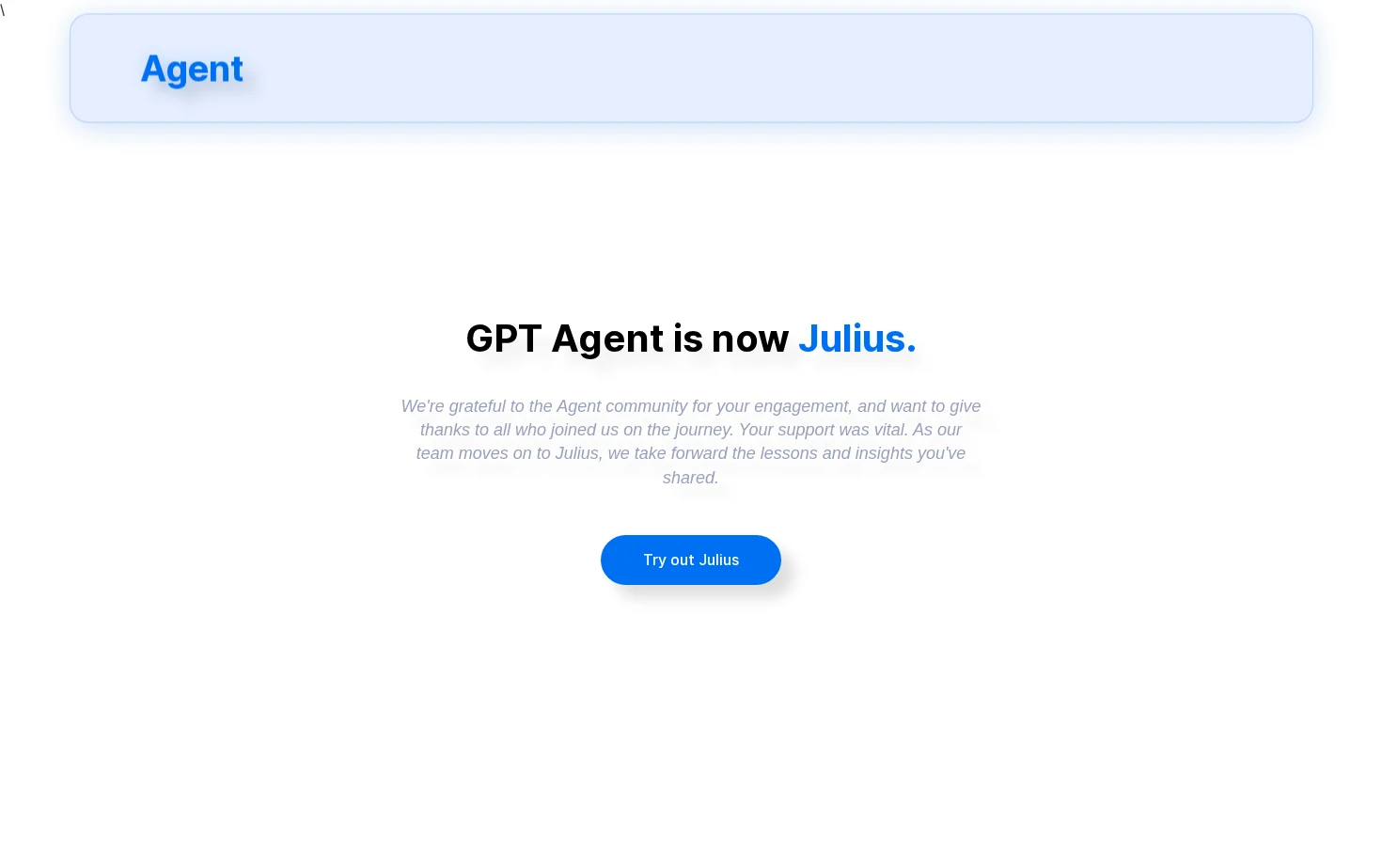 Create AI Apps with Agent 页面快照